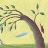 Árbol movido por el viento. Ilustración del libro Amor, de Andrea Petrlik. Editorial Leetra.
