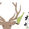 Pájaro diciéndole un secreto al venado. Ilustración del libro El Secreto, de Émilie Vast. Editorial Leetra.