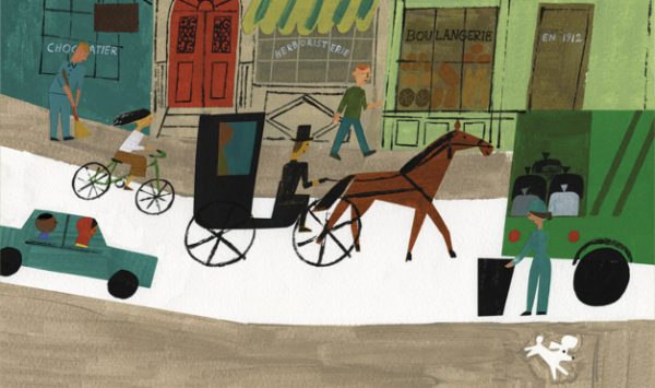 ilustración del libro Antoinette, de Kelly Dipucchio y Christian Robinson - Editorial Leetra