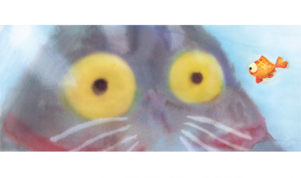 Ilustración del libro Todos vieron un gato - y un pez