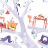 Ilustración de tercera rama, libro ilustrado de Alexandra Pichard