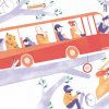 Ilustración de tercera rama, libro ilustrado de Alexandra Pichard