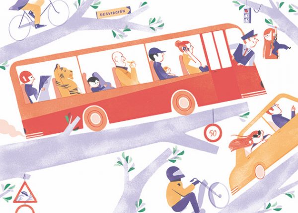 Ilustración de tercera rama, libro ilustrado de Alexandra Pichard