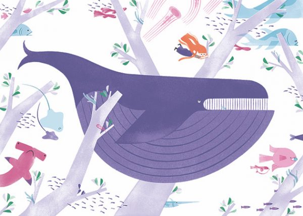Ilustración de tercera rama, libro ilustrado de Alexandra Pichard